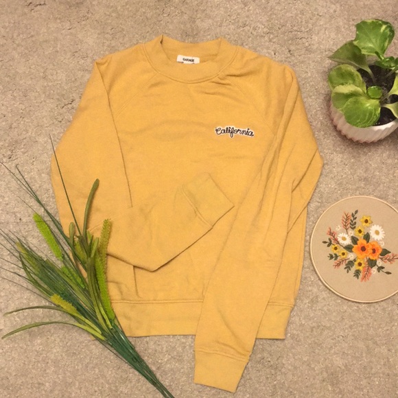 Garage Tops - *SOLD* Mustard Yellow Sweatshirt